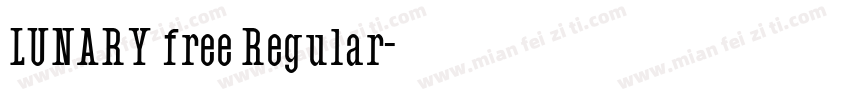 LUNARY free Regular字体转换
